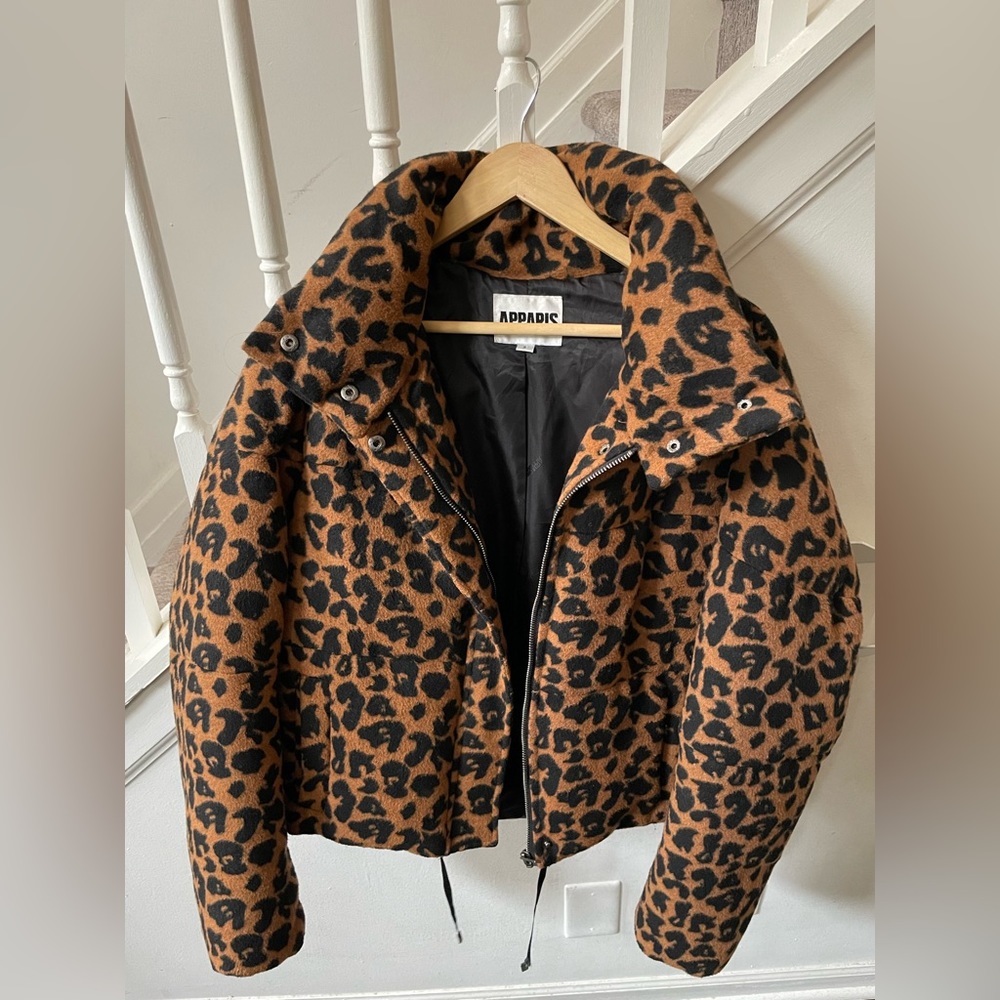 Apparis carbon38 Leopard Coat Size S